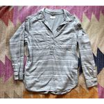 Lou & grey  Striped Button Down Women's Size Medium Photo 0