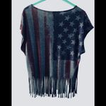 Forever 21 Small American Flag Fringe Top Photo 1