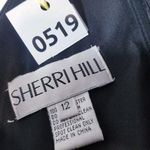 Sherri Hill Floral Fit and Flare Satin Mini Dress Lace Up Back with Pockets Photo 16