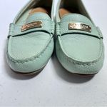 Coach  Fredrica Aqua Blue Leather Driving Loafers Photo 2
