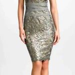 Tadashi Shoji  Lace Sequin Dress Size: 4 Photo 0