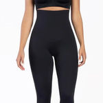 Curveez High Waist Leggings Womens XL Black Stretch Firm Control Stunning Shape Photo 0