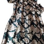 Topshop  Dress Cold Shoulder Sequins Photo 4