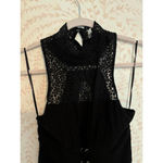 Free People FALL CLEARANCE Intimately  Black Lace Corset Dress High Neck Photo 2