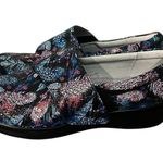 Alegria NWOT Algeria Lauryn LAU-885 Blue Pink Feathers Leather Upper Clogs Comfort Photo 1