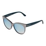 Tom Ford Purple Saskia Cat Eye Sunglasses Mirrored Blue Lens Designer TF330 Photo 1