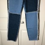 The Ragged Priest NWT  Quarter Panel Frayed Mom Colorblock Jeans Size 28 Photo 4