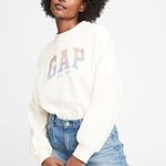 Gap Logo Shine Crewneck Sweatshirt Photo 0