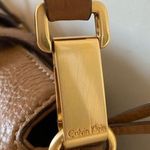 Calvin Klein Tan Leather Crossbody Purse Photo 8