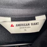 American Giant Black Full Zip Mock Neck Sweatshirt Jacket Mens XL Made USA Photo 3