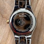 Bulova Ladies New in Box Watch Two-Tone Bracelet White Dial Gold Markers Photo 10