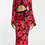 ASOS NWT DESIGN knit midi skirt in floral pattern - part of a set Photo 0