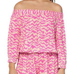 Raisin's West Coast Romper NWT size Medium Pink Tiger Swimsuit Cover Up Photo 0