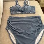 Summer  Mae Maternity Swimsuits Maternity One Piece Bathing Suit With Ruffled One Shoulder Photo 1