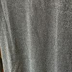 Charlie Paige Silver Metallic Yarn Long Sleeve Gray Tunic Knit Top size Medium Photo 3