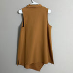 Alfani  sz M brown‎ sleeveless bow blouse top Photo 4