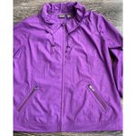 Chico's Vintage Additions By Fuchsia Pink Zip Jacket Women’s Size 2 Windbreaker Photo 1