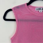 I am gia I.AM.GIA Amina Top Pink Burnout Print Cropped Tank Top Size Small Photo 2