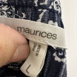 Maurice's Maurice’s Size Large Blue Print Shorts Photo 6