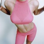 ZARA  SEAMLESS Knit BIKE SHORTS Pink Size M NEW Photo 3