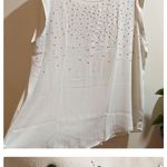 Apt. 9  Off white Rhinestone Bling Chest Dressy Tank Photo 5