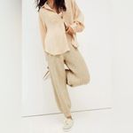 Free People New Logan Pass Knit Balloon Jogger Pants in Brown Size L Photo 5