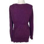 Liz Lange  maternity cable knit sweater purple XXL Photo 2