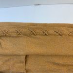 easel golden cowl neck sweater w/ lace up detail size medium Photo 4