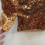 ASOS Bronze Copper Metallic Sequin Scoop Shimmer Sparkly Mini Dress women 14 new Photo 4