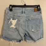 American Eagle  Outfitters Ripped Light Blue Jean Shorts Photo 1