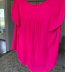 Torrid Blouse Hot Pink Blouse Bright Bold Barbie Brunch CEO Event Summer Date Photo 2