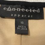 Connected Apparel  pullover black and cream dress. Size 16 Photo 4