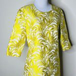 Intermix  Yellow Clarke Jacquard Shift Dress Photo 2