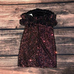 Thirty Thirty‎ LA Women's Strapless Sequin Mini Dress Ruffle Top Size Large Photo 3