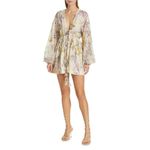 Alexis  Behati Dress in Floral Embroidered Medium New Womens Floral Mini Photo 10