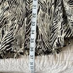 Anthropologie Lapis black cream feather boho print jersey knit maxi skirt halter dress Small Photo 14