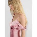 Wilfred Aritzia‎  Hymn Dress Wedding Guest Pink Satin Size 8 Photo 3