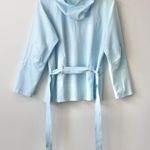 Nike  Light Blue Windbreaker Activewear Jacket with Belt and Hood Small 2-4 Photo 5