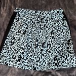 Jamie Sadock Golf Skirt 8 Blue Black Animal Print Pockets Zipper Stretch Photo 4