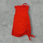 Alexis  Staz Crepe One-Shoulder Fitted Cocktail Dress Photo 4