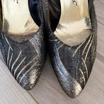 Vintage Studio Six 80’s 90’s Pumps Gold & Black High Heels Shoes Size 8 Photo 1