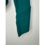 Free People Square Neckline Cross Back Cropped Thermal Sweater Top Green Size XS Photo 2