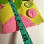 Etcetera  Canvas Cotton Floral Print‎ Blazer Size 8 Dopamine 80s Office Vintage Photo 14