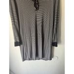 Ralph Lauren Lauren Striped Henley Nightgown Dress Button Ruffle Trim Preppy M Photo 3