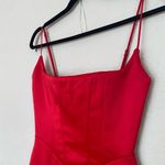 House Of CB  'Olivette' Red Rose Satin Corset Maxi Dress‎ NWOT size XL Photo 6