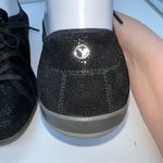 Revere Lyon Snakeskin Embossed Shimmery Sneaker Black Size 8 Photo 4