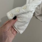 Ba&sh  White Button Down Lady Shirt Classic Workwear Career Top Size Large Photo 5