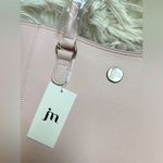 NEW faux leather zip top tote bag Pink Photo 1