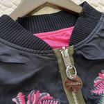 Diesel NWT  Embroidery Reversible Bomber Jacket Reversible Zip Up Women's Size L Photo 9