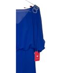 JJ's House  Womens Mini Dress Blouson Chiffon 3/4SleeveRoyal Blue Size 4‎ NWT Photo 1